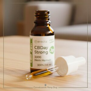 CBDay strong è un olio di CBD 30% full spectrum naturale utile per contrastare affaticamento mentale e forte ricerca di equilibrio emotivo