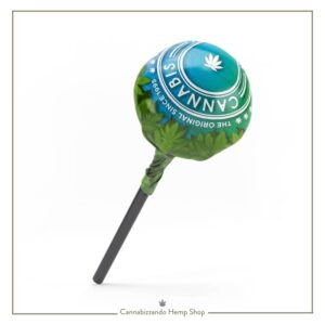 I Cannabis Lollipops Energy Skunk, lecca-lecca dal sapore intenso e frizzante, sono una scelta divertente e gustosa, 100% legali e privi di THC