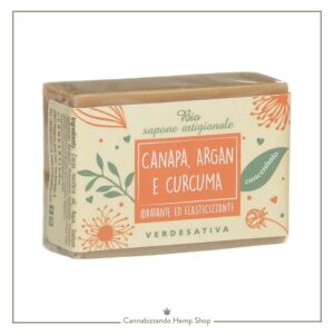 Sapone Canapa Argan e Curcuma - Verdesativa