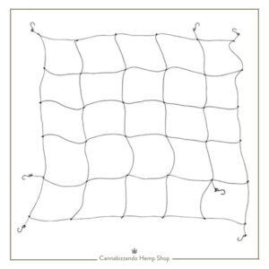 Secret Jardin Rete SCROG Elastica (WEBIT) | Supporto 120x120 e 150x150 Gestisci grandi spazi di coltivazione con la flessibilità della rete WEBIT. La rete elastica Secret Jardin WEBIT è progettata per i grower che lavorano in grow box di grandi dimensioni. Grazie alla sua elasticità, permette di coprire interamente l'area di coltivazione, adattandosi ai fusti in crescita e offrendo un supporto flessibile ma resistente per le tue piante più voluminose.