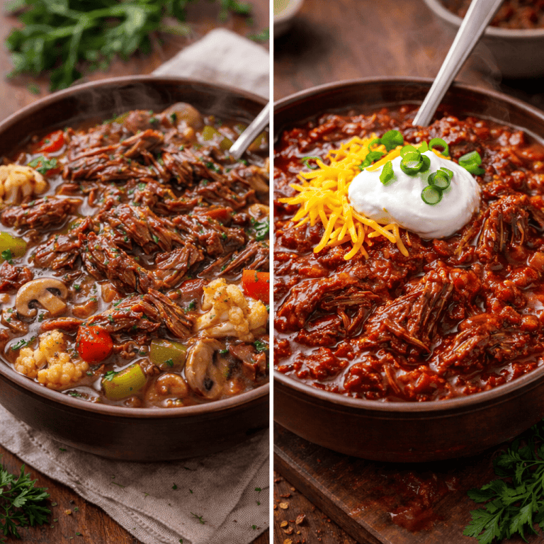 Leftover Pot Roast Chili