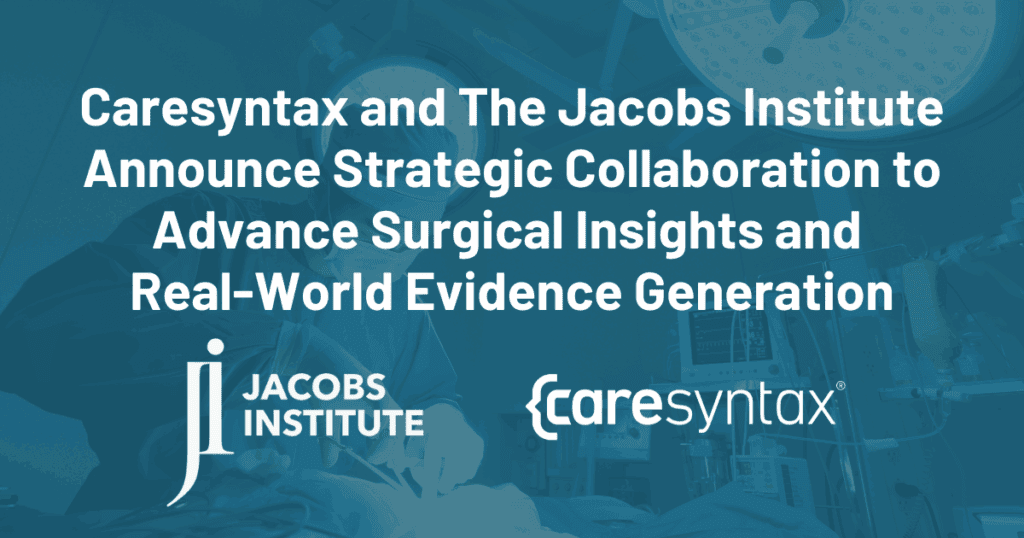 Caresyntax and The Jacobs Institute Press Release Featured Image