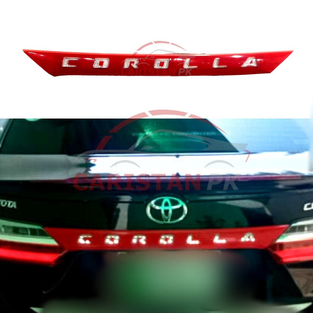 Toyota Corolla LED Garnish Red With White LED 2014-24