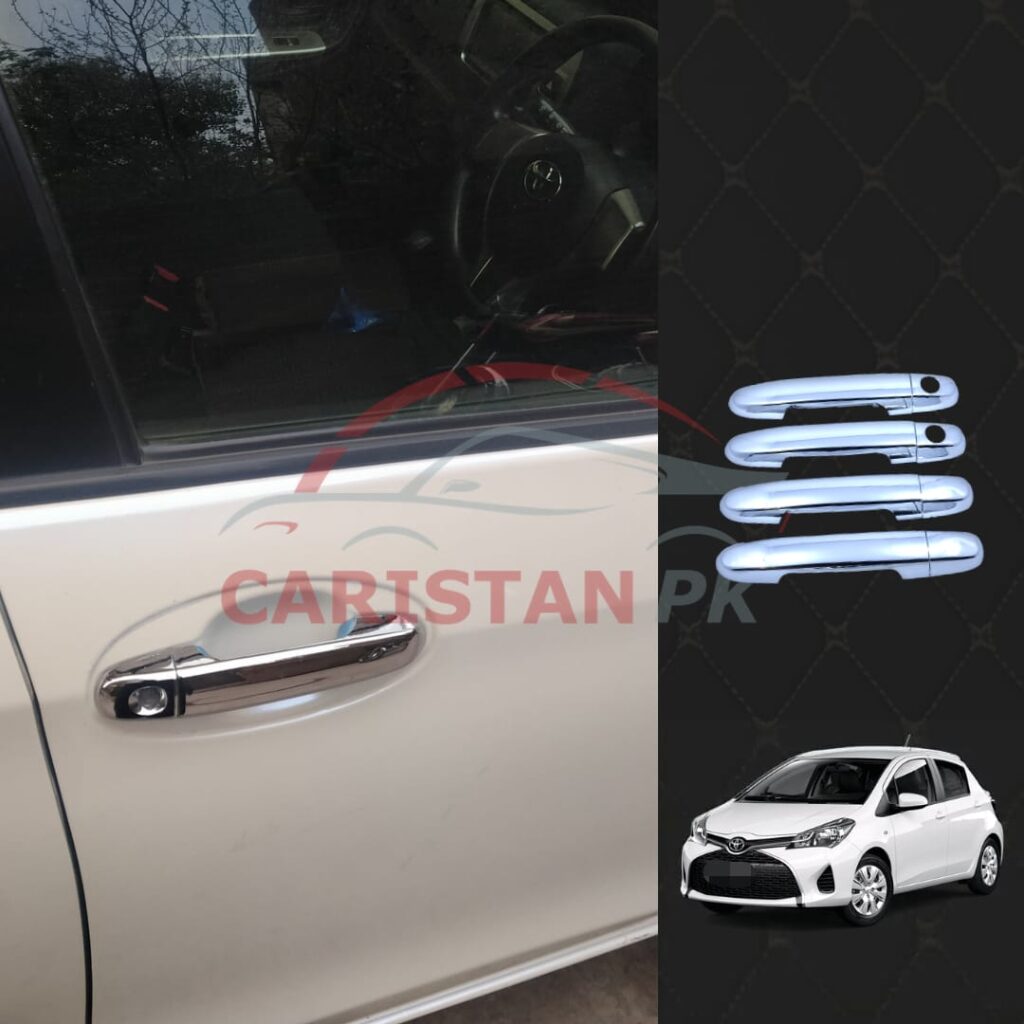 Toyota Vitz Chrome Door Handle Covers Design A 2017-23