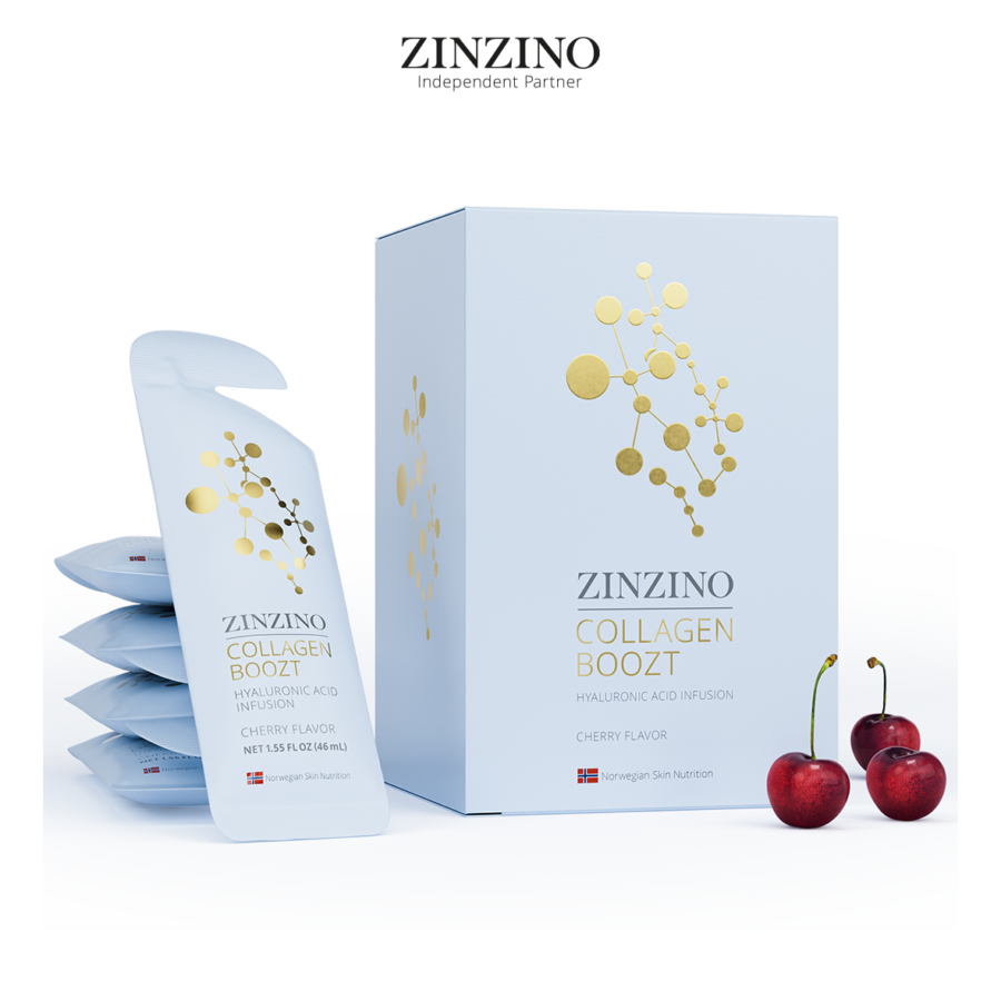 Collagen Boozt | Colágeno Zinzino Bebible | 8000mg Colágeno marino por dosis | 10 Dosis x  46ml