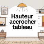 a quelle hauteur accrocher un tableau mur intérieur