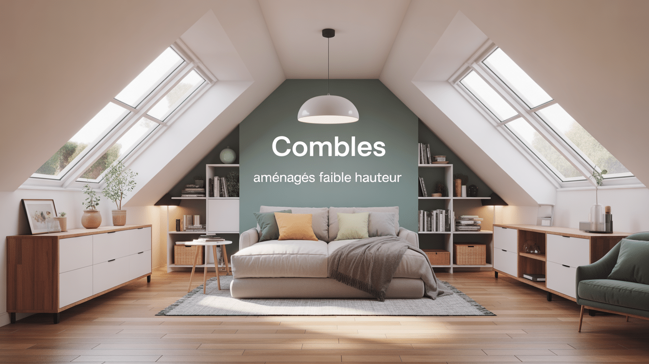 combles aménagés faible hauteur solutions astucieuses