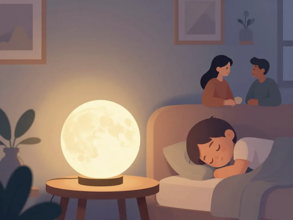 lampe lunaire illuminateur intérieur cosy et polyvalent