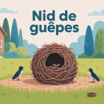 peut-on laisser un nid de guêpes près de la maison illustration vectorielle