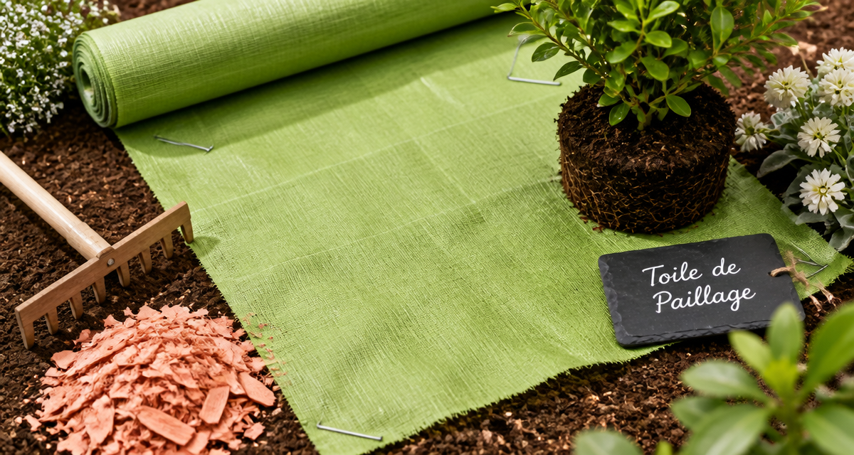 comment poser de la toile de paillage sur sol jardin