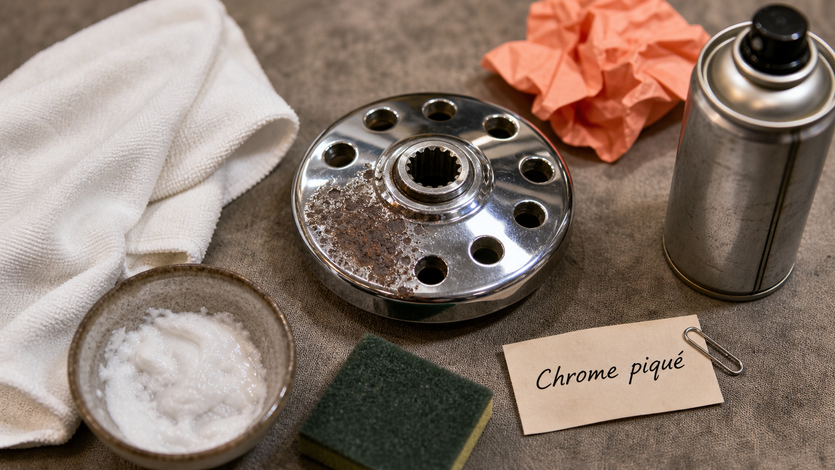 Comment nettoyer du chrome piqué, polir et faire briller le chrome
