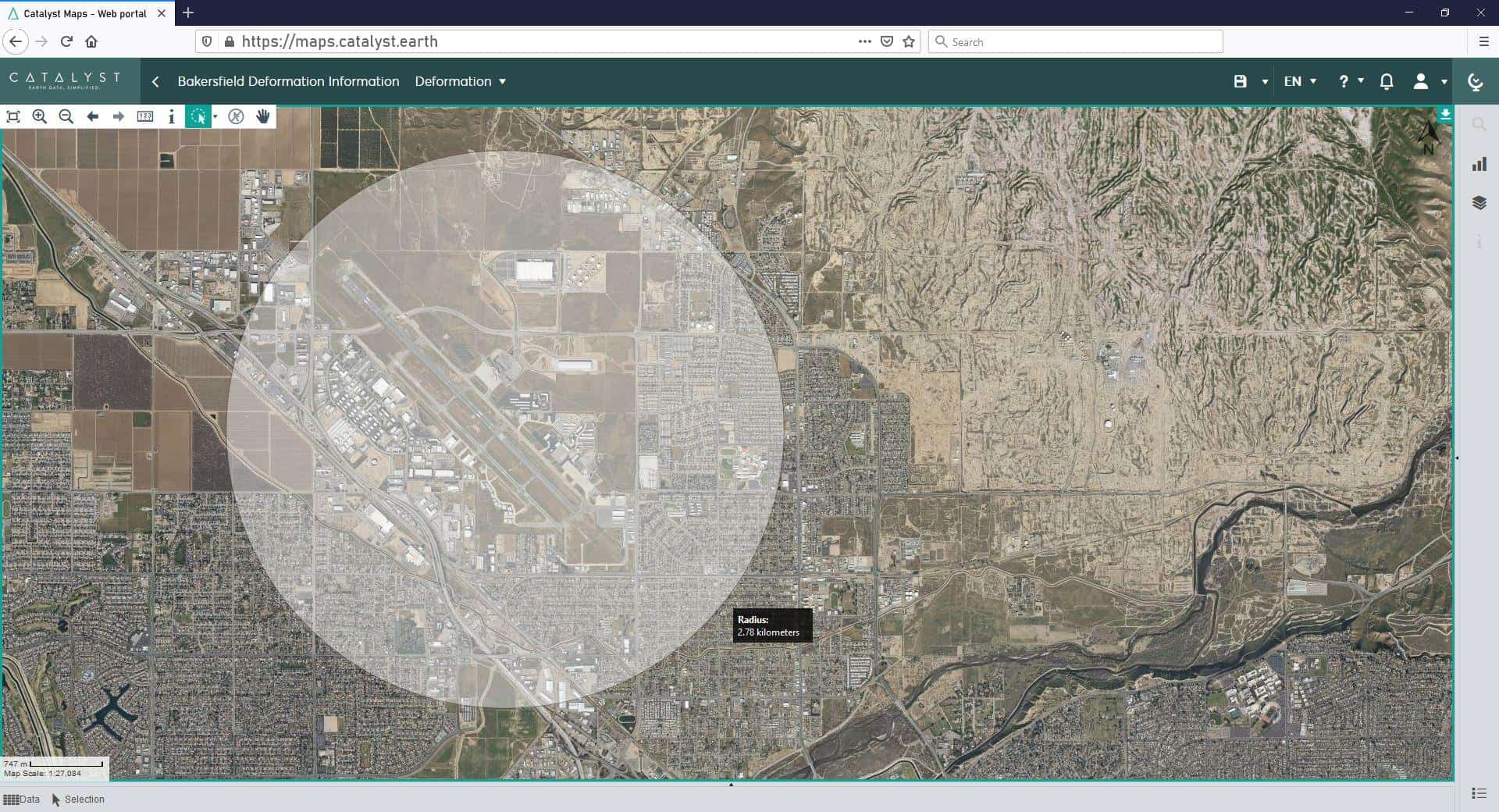 Image showing the continuous monitoring interface of CATALYST Enterprise