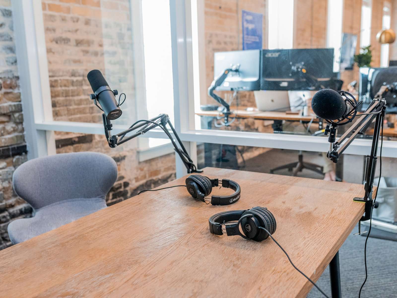 Image of a webinar studio