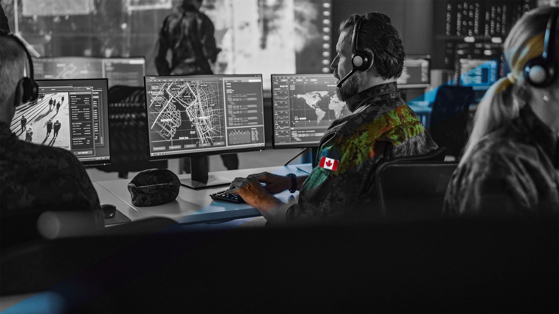 An image showing a Canadian military person using CATALYST