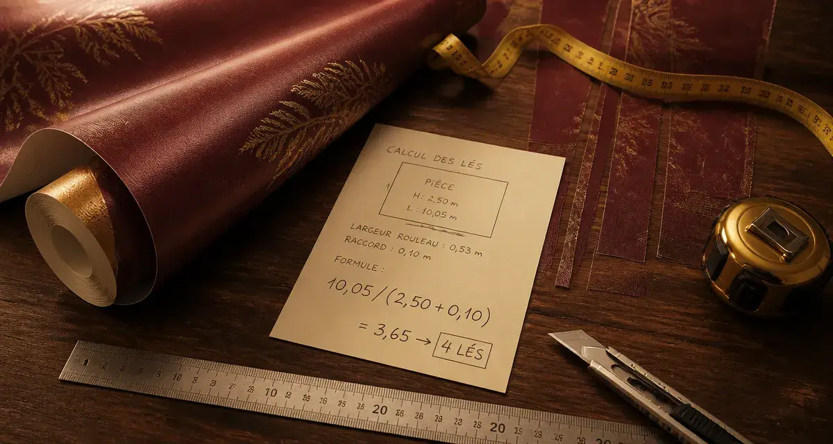 Combien de laie dans un rouleau de papier peint : calcul facile