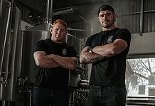 Bomb Squad founders, Springbok rugby players, Steven Kitshoff (left) and Malcolm Marx (right).