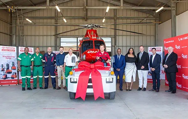 CFAO 600K tow tractor donation saves lives.