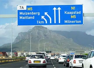 Cape Town traffic congestion