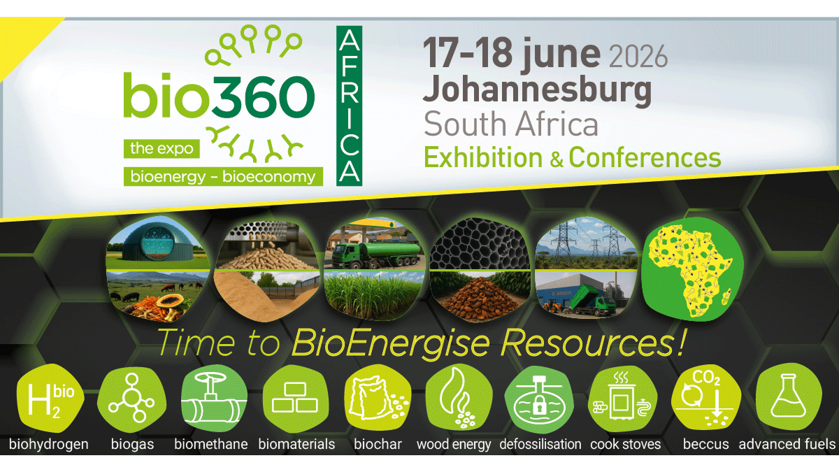 Africa’s bioenergy sector takes centre stage at BIO360 Africa 2026 in Johannesburg