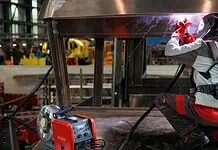 Fronius Fortis welding machine and cobot welding demonstration at Electra Mining Africa 2026