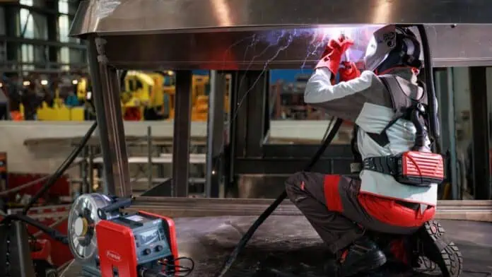 Fronius Fortis welding machine and cobot welding demonstration at Electra Mining Africa 2026