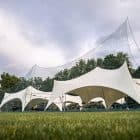 Capri palapinės įvairūs jungimai - KTU stadionas