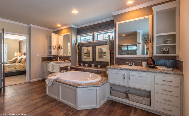 new mobile home design-master bathroom