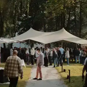 Stretch paviljonas 150 m² renginiams - ilgoji kraštinė