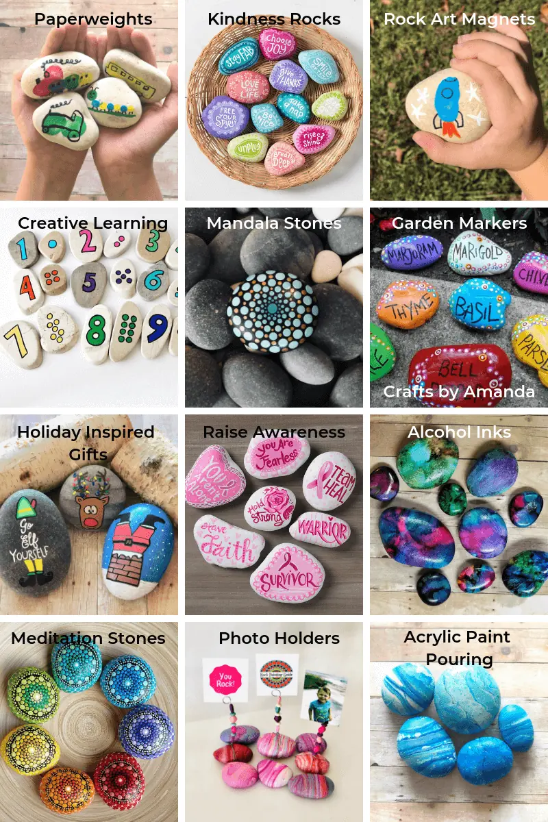 Complete Guide: How to Paint Rocks, Tips & Tricks, and Ideas to Try 15 fun painted stone ideas
