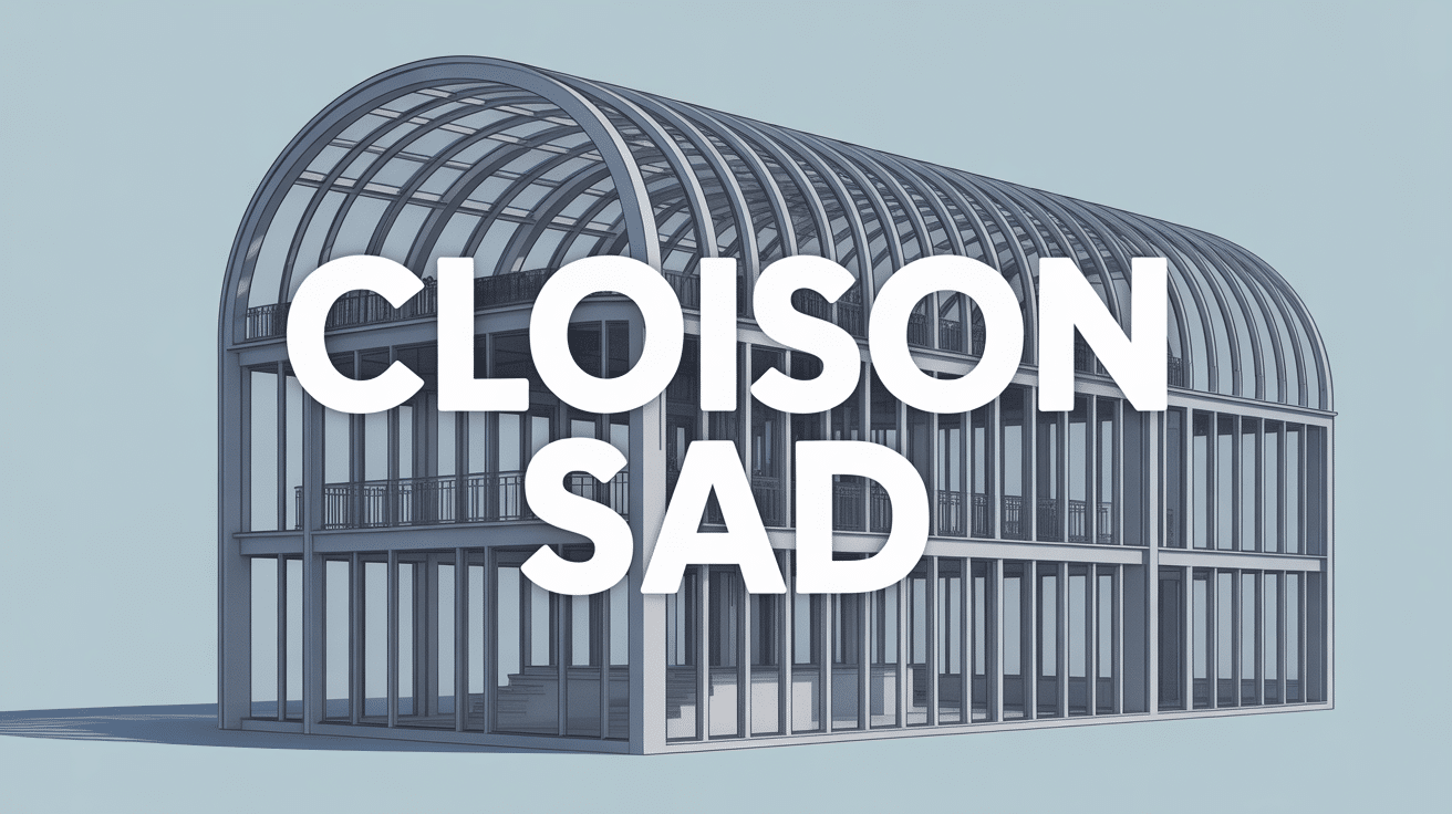Vue en coupe cloison SAD signification