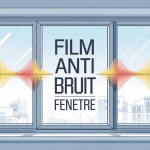 film anti bruit fenetre vue urbaine moderne