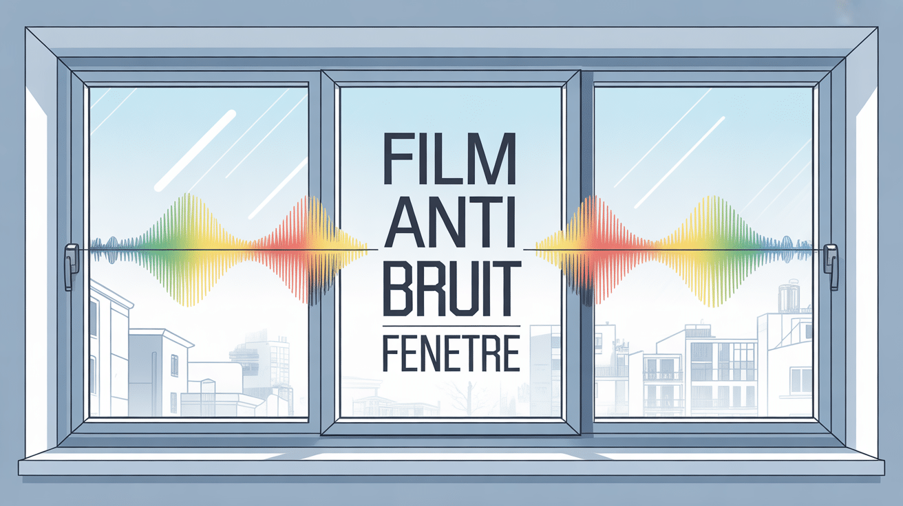 film anti bruit fenetre vue urbaine moderne