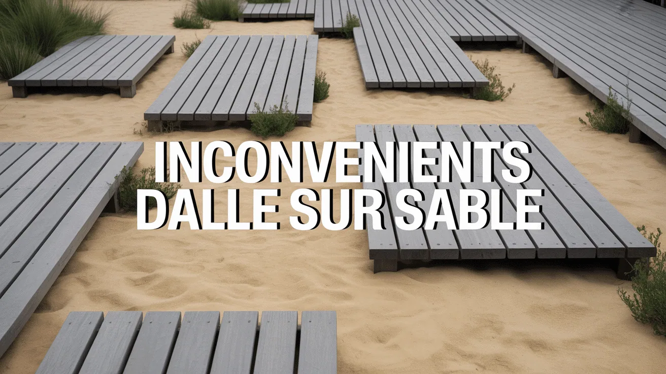 Inconvénients pose dalle sur sable terrasse vue réelle
