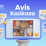 kozikaza avis illustration écran plan 3D étoiles commentaires