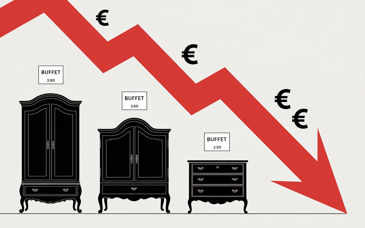 Graphique prix meubles anciens les meubles anciens ne valent plus rien
