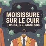 Moisissure cuir danger sur sac chaussures veste spores