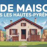 Illustration vide maison dans le 65 montagne cartons meubles