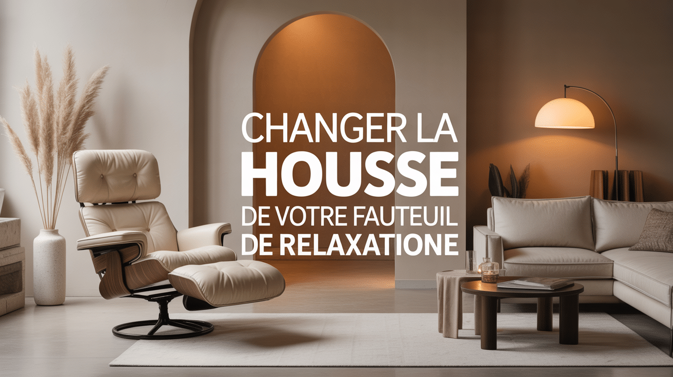 changer housse fauteuil stressless cuir beige salon élégant