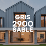 Facade contemporaine avec aluminium gris 2900 sablé