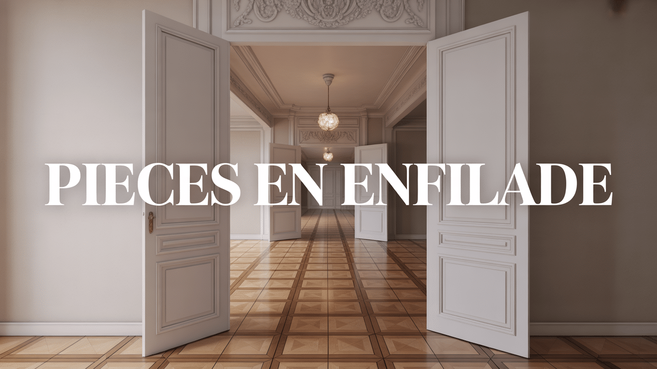 Appartement pièces en enfilade style classique lumière naturelle