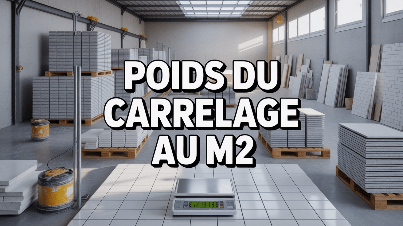 poid carrelage au m2 différents types et balance