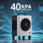 Aspirateur moderne 40 kpa en air watt avec jauges et graphiques