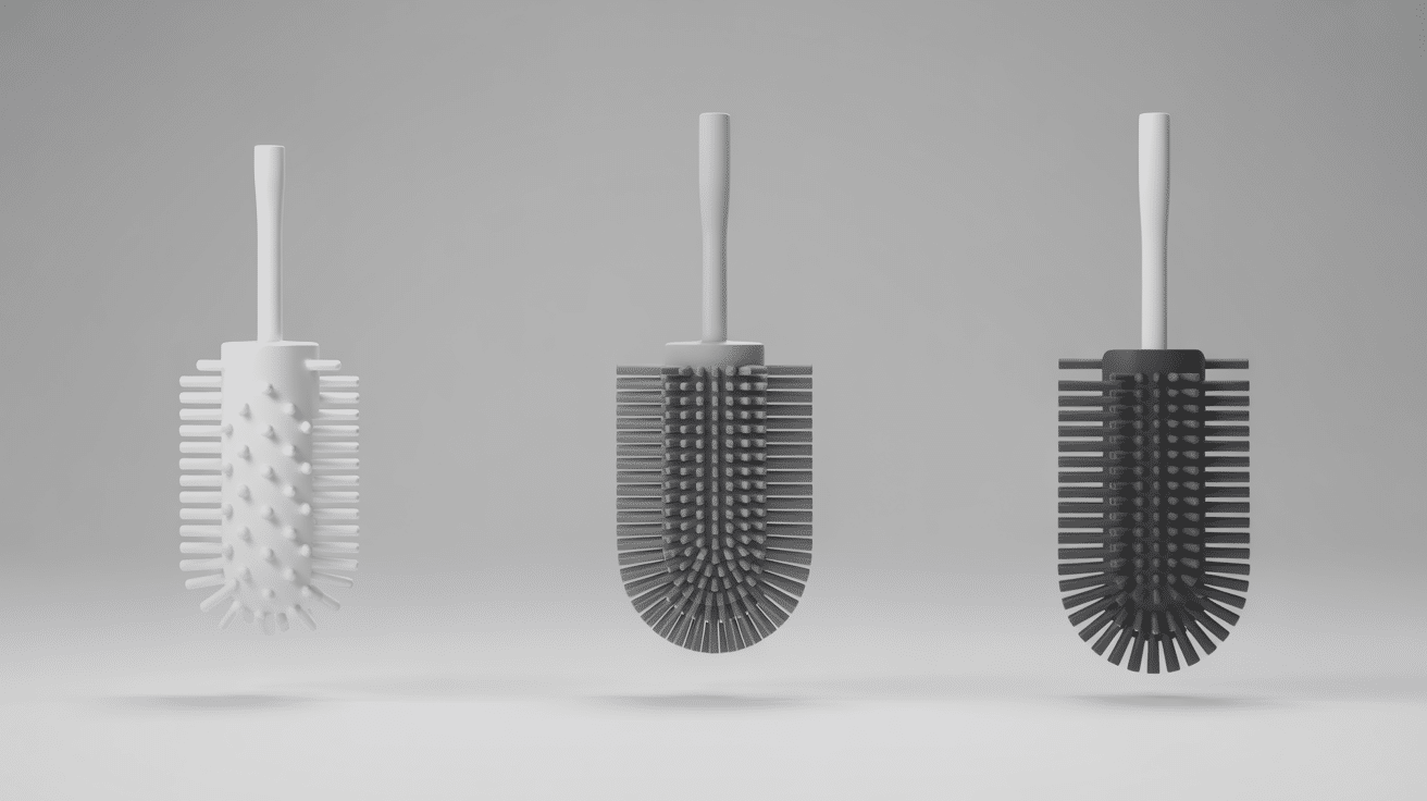 Comparatif brosse wc la plus efficace trois modèles alignés