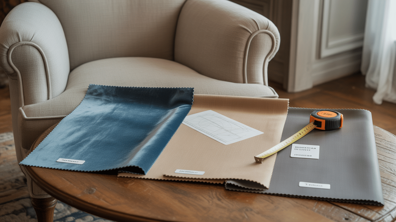 échantillons tissus housse fauteuil crapaud velours coton polyester