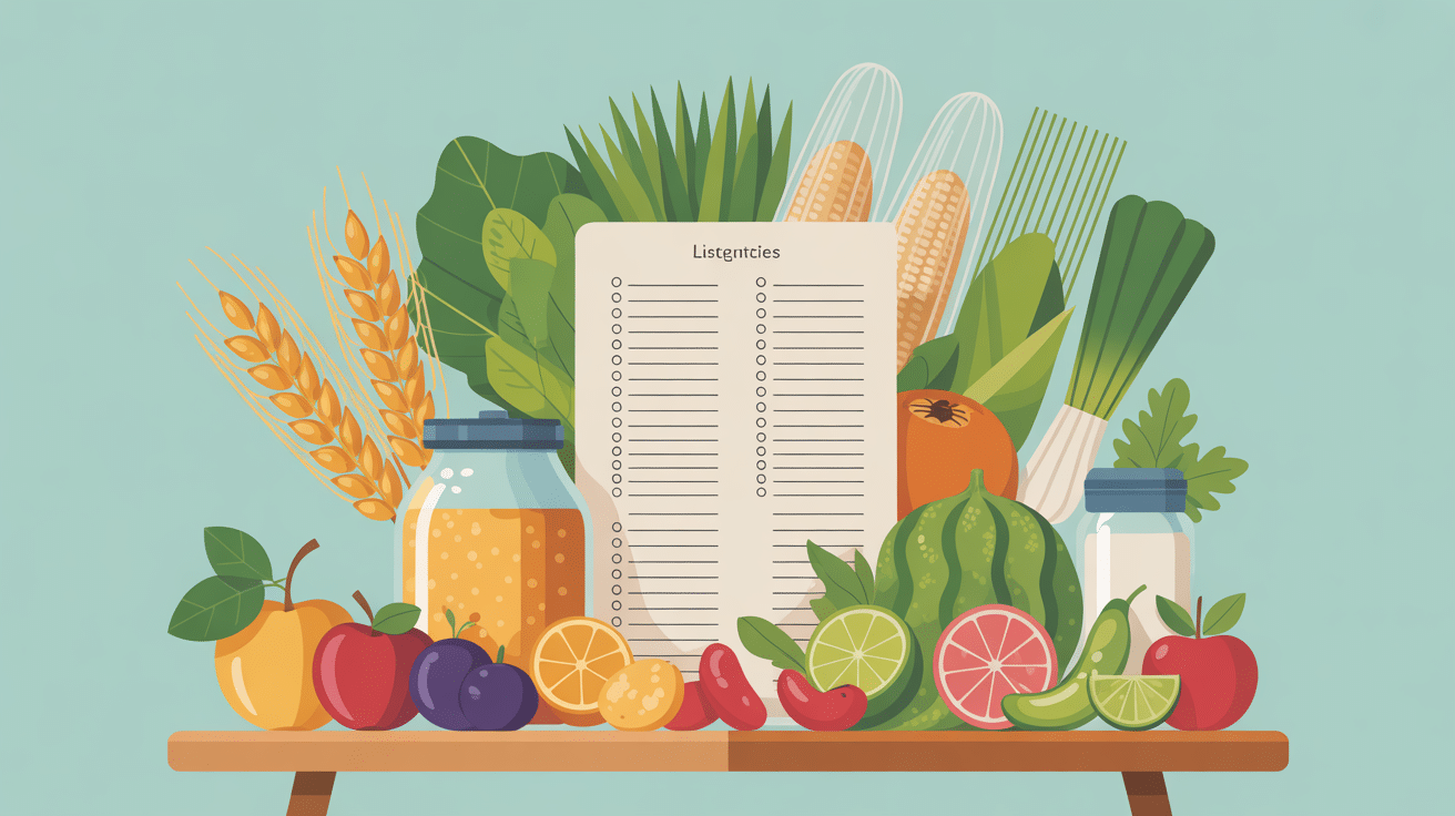 liste de courses type pour 1 mois produits alimentaires categories