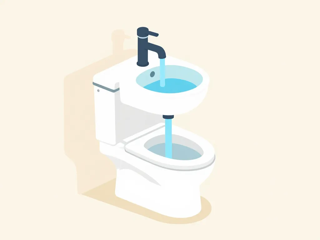 schéma wc avec lave main avantages inconvénients circuit eau