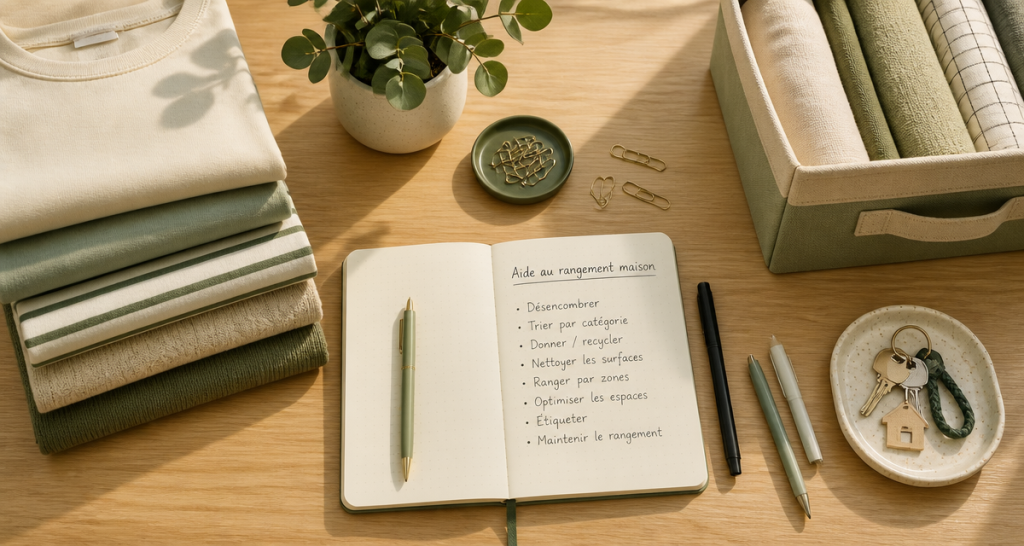 Aide au rangement maison : 4 étapes pour retrouver un intérieur serein et durable