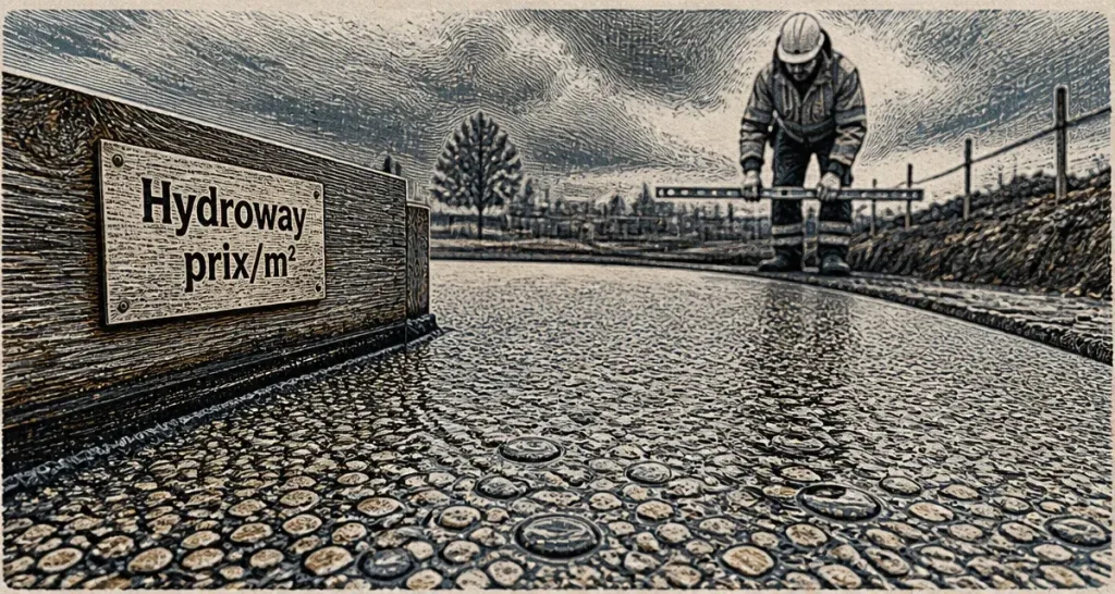 Hydroway : quel budget prévoir au m² pour un revêtement drainant durable ?