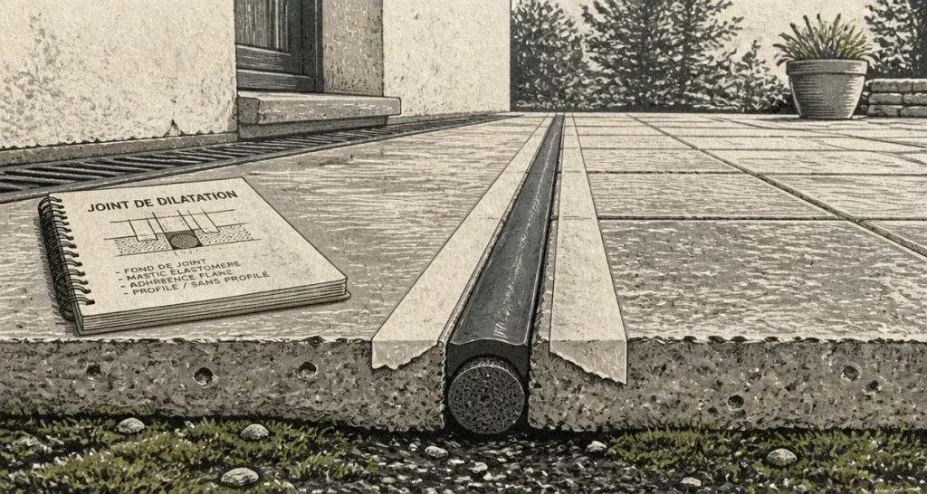 Joint de dilatation pour terrasse : règles de pose et solutions pour éviter les fissures