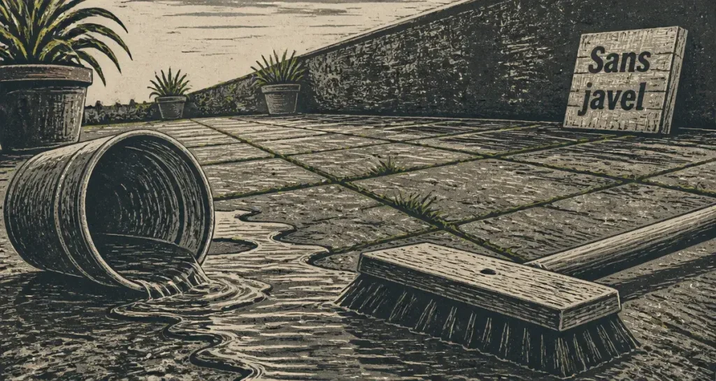 Nettoyage des dalles de terrasse : pourquoi bannir la javel et quelles alternatives choisir ?